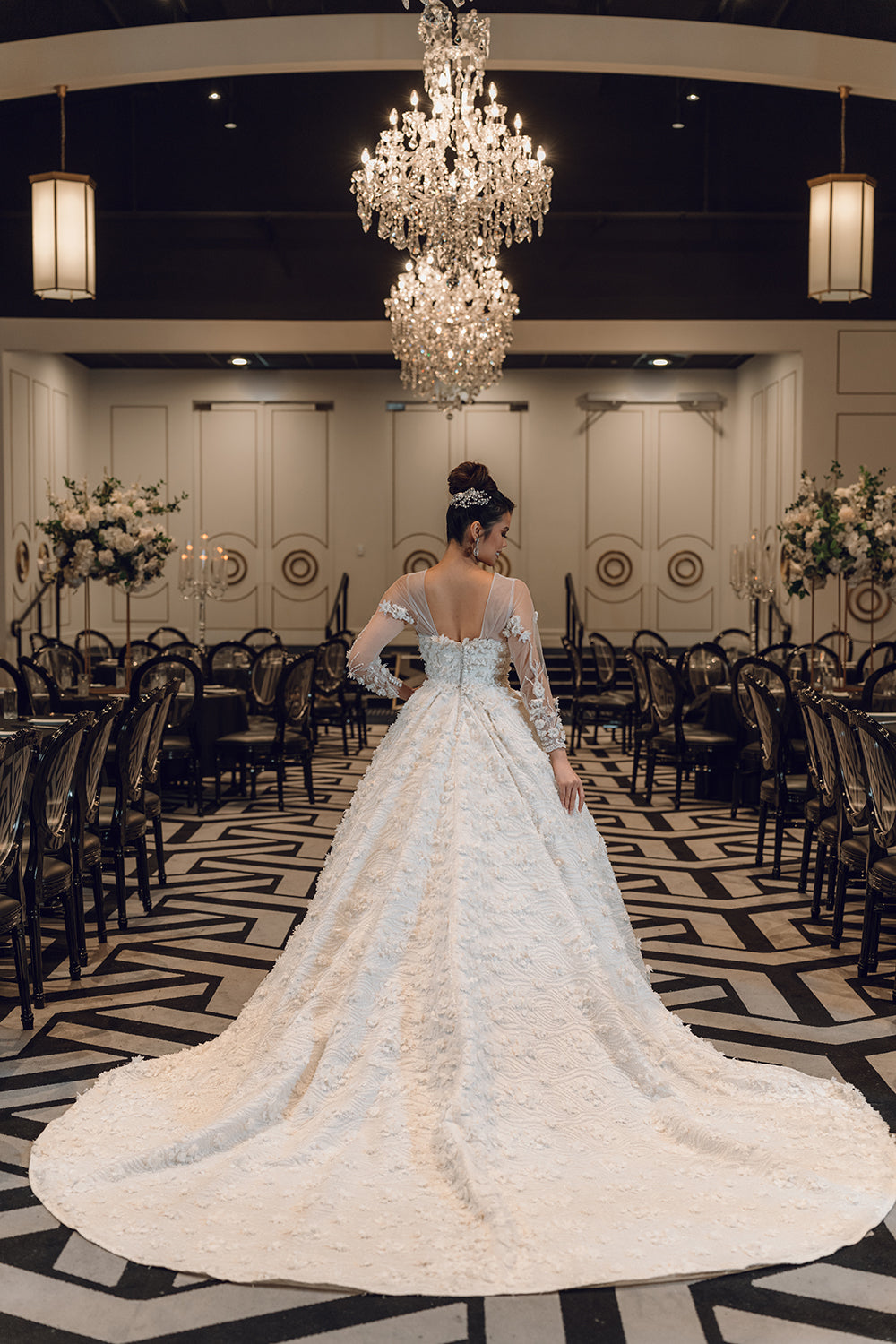 CAPUCINE-Ballgown Wedding Dress FULL BACK LOOK 