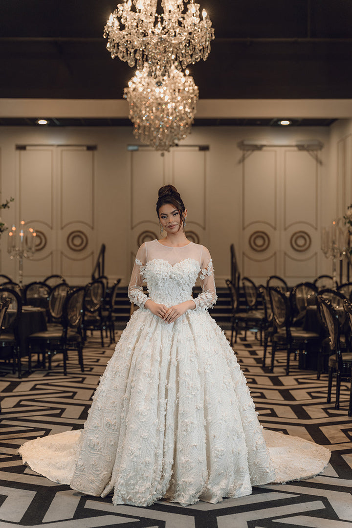 CAPUCINE-Ballgown Wedding Dress full front look 