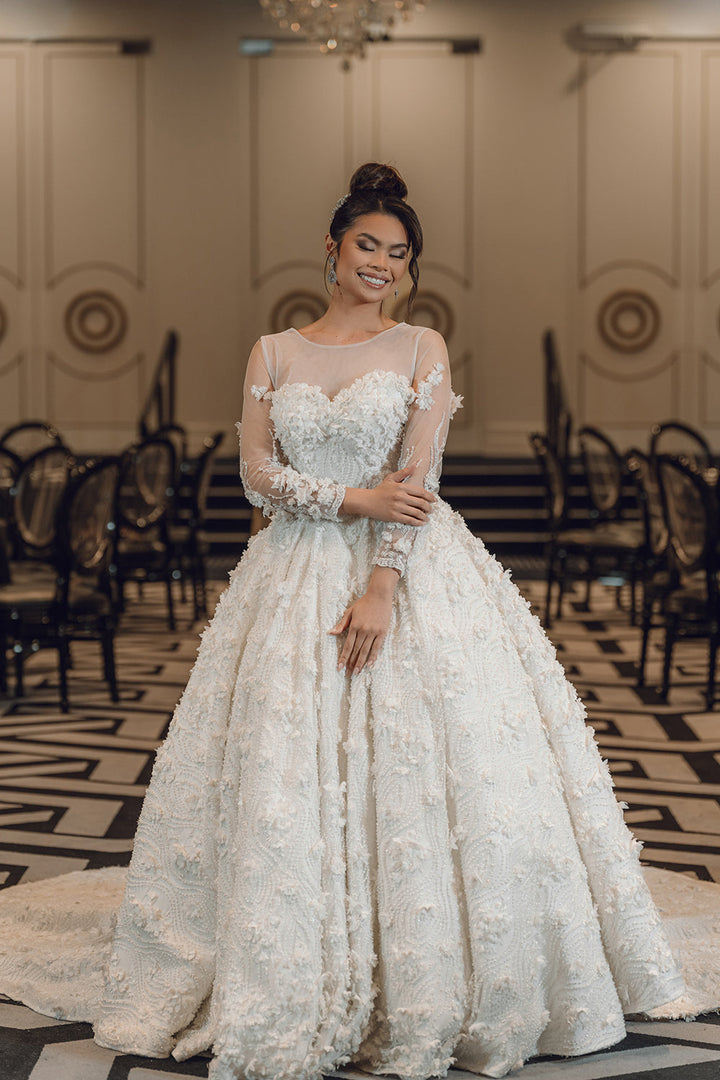 CAPUCINE-Ballgown Wedding Dress front look 