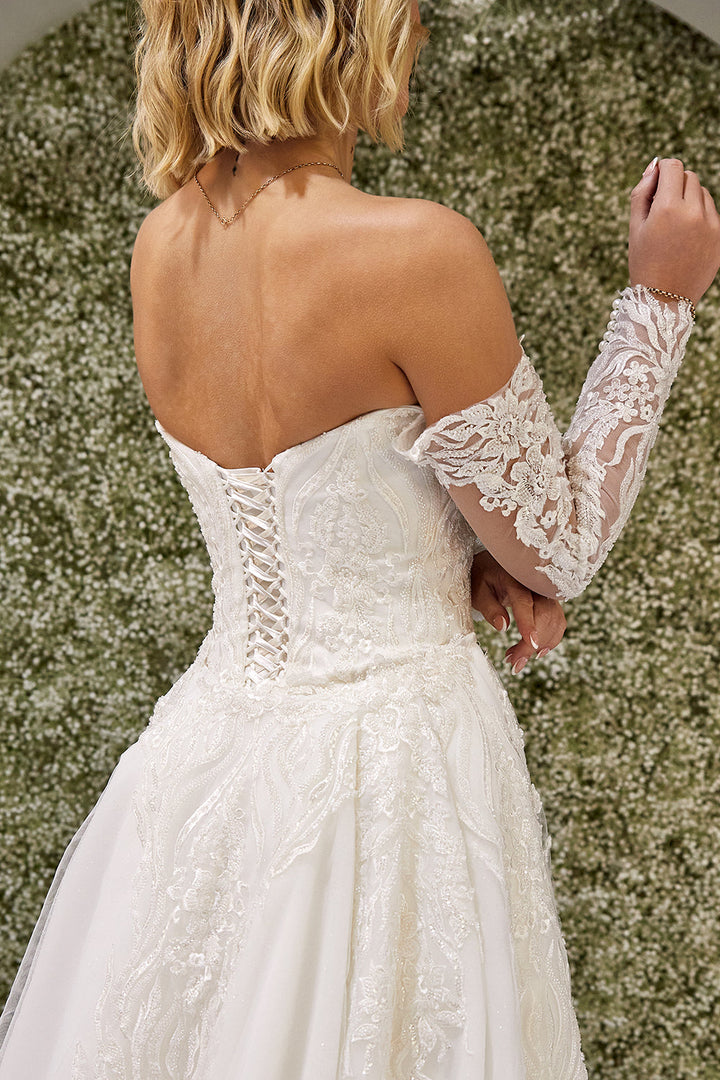 Clementine-Fit and Flare style Wedding Dress 