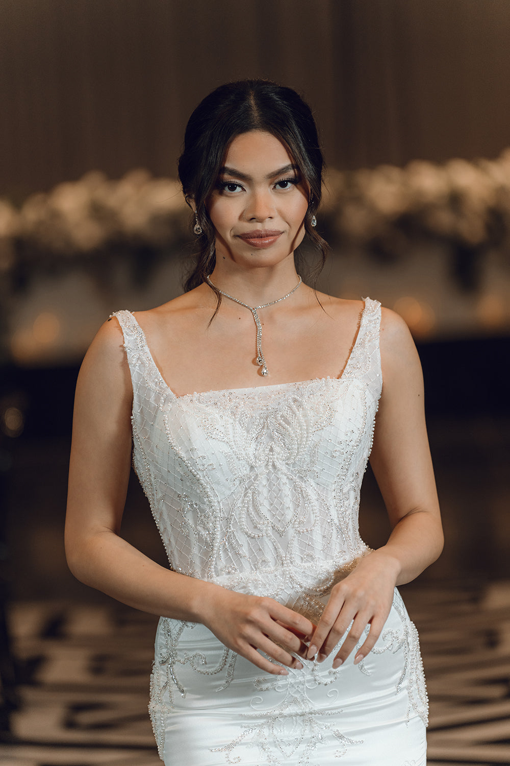 ELAINE-Fit and Flare Wedding Dress 